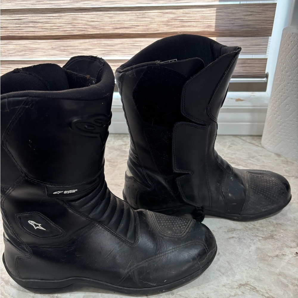Alpinestars Black Motorcycle Boots